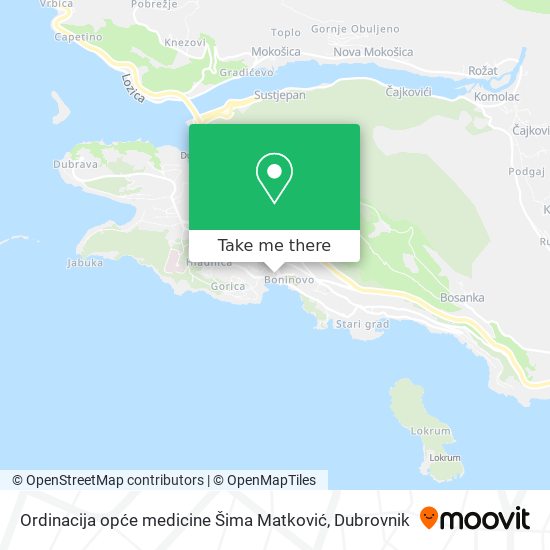 Ordinacija opće medicine Šima Matković map