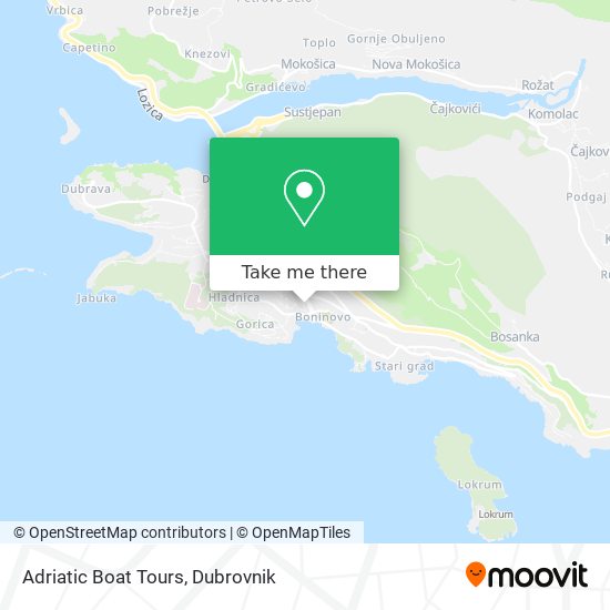 Adriatic Boat Tours map