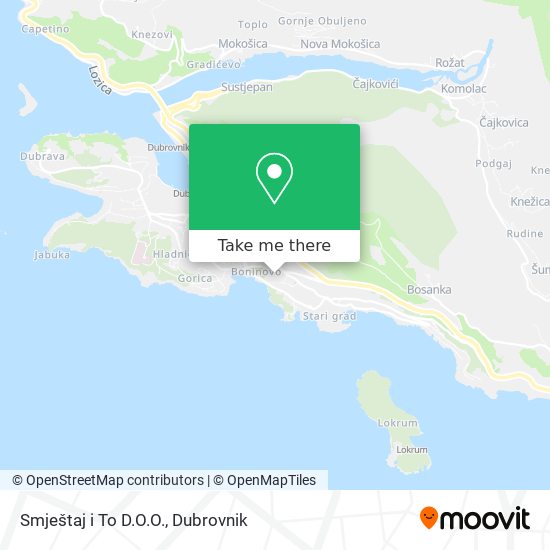 Smještaj i To D.O.O. map