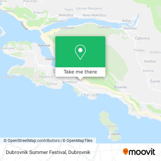 Dubrovnik Summer Festival map