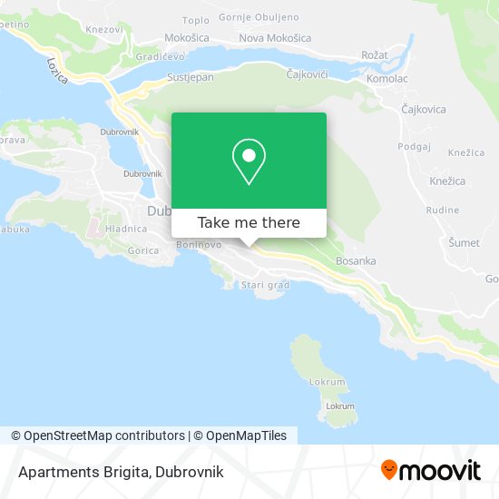 Apartments Brigita map