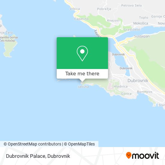 Dubrovnik Palace map
