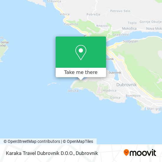 Karaka Travel Dubrovnik D.O.O. map