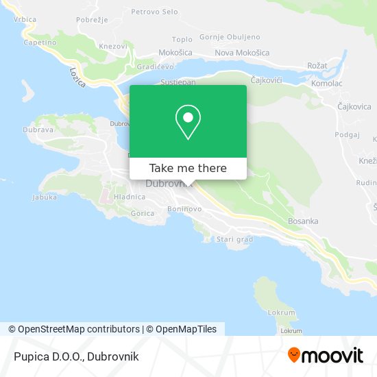 Pupica D.O.O. map