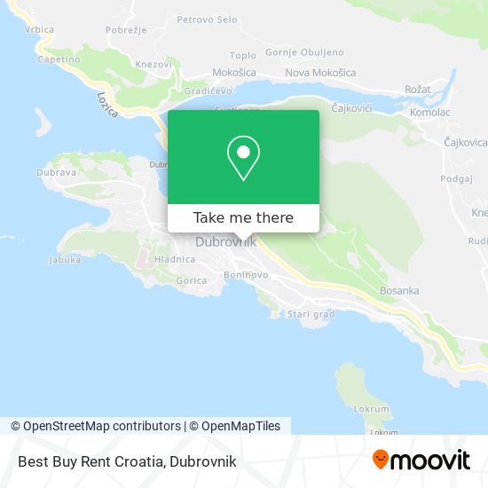 Best Buy Rent Croatia map