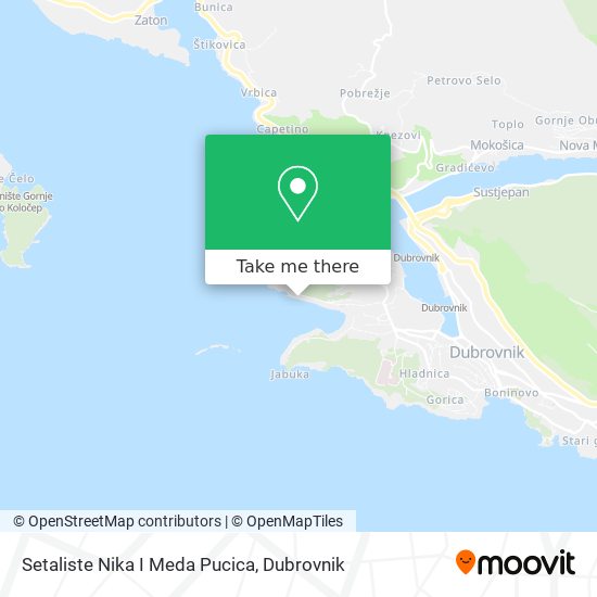Setaliste Nika I Meda Pucica map