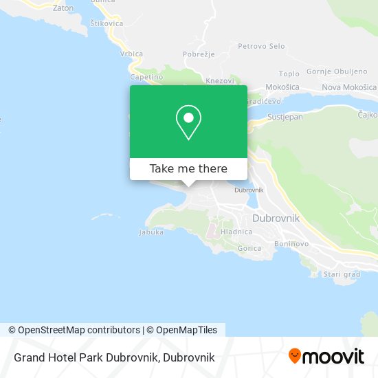 Grand Hotel Park Dubrovnik map