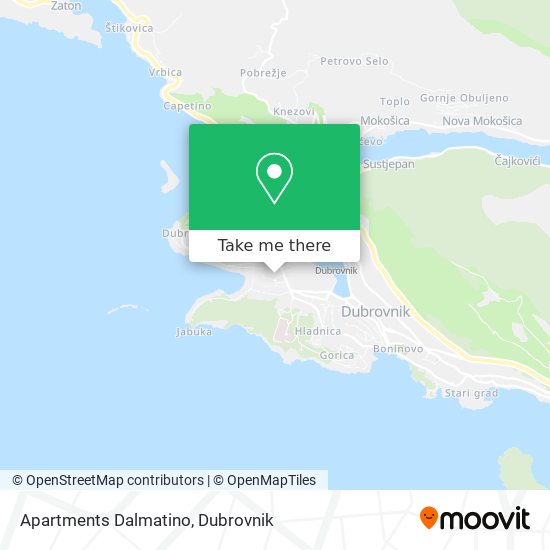 Apartments Dalmatino map