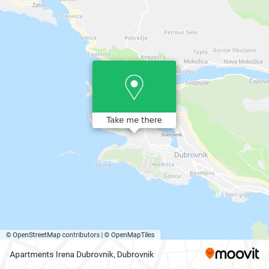 Apartments Irena Dubrovnik map
