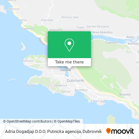 Adria Dogadjaji D.O.O. Putnicka agencija map