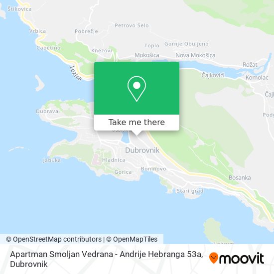 Apartman Smoljan Vedrana - Andrije Hebranga 53a map