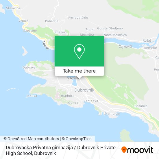 Dubrovačka Privatna gimnazija / Dubrovnik Private High School map