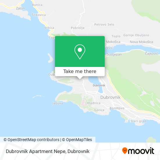 Dubrovnik Apartment Nepe map