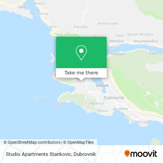 Studio Apartments Stankovic map