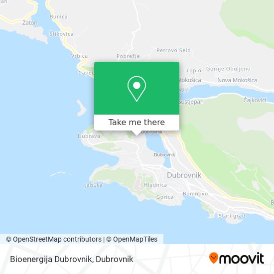 Bioenergija Dubrovnik map