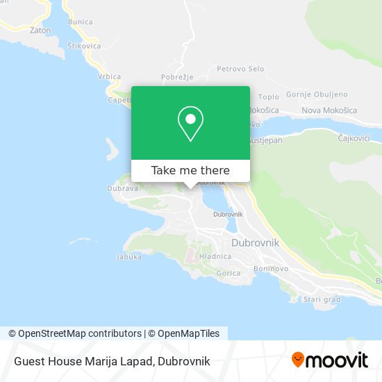 Guest House Marija Lapad map