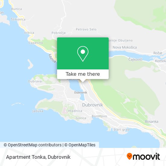 Apartment Tonka map