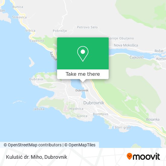 Kulušić dr. Miho map