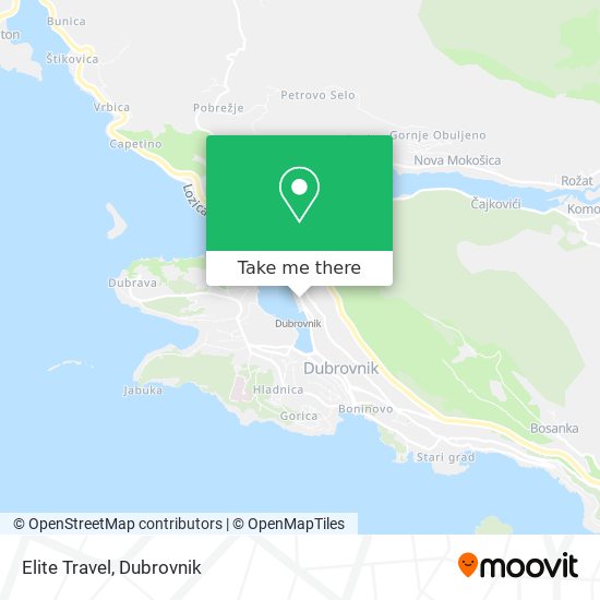 Elite Travel map