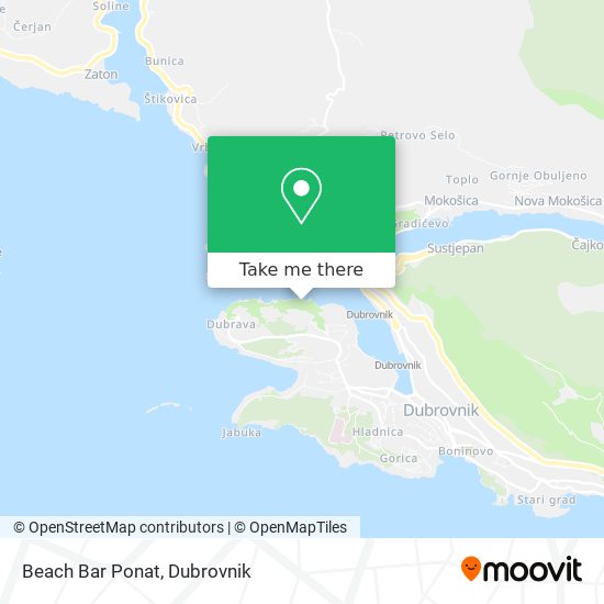 Beach Bar Ponat map