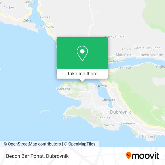 Beach Bar Ponat map