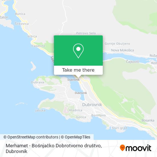 Merhamet - Bošnjačko Dobrotvorno društvo map