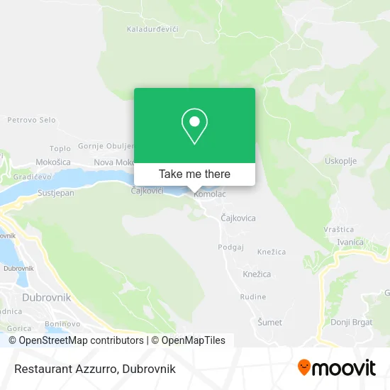 Restaurant Azzurro map