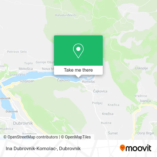 Ina Dubrovnik-Komolac- map