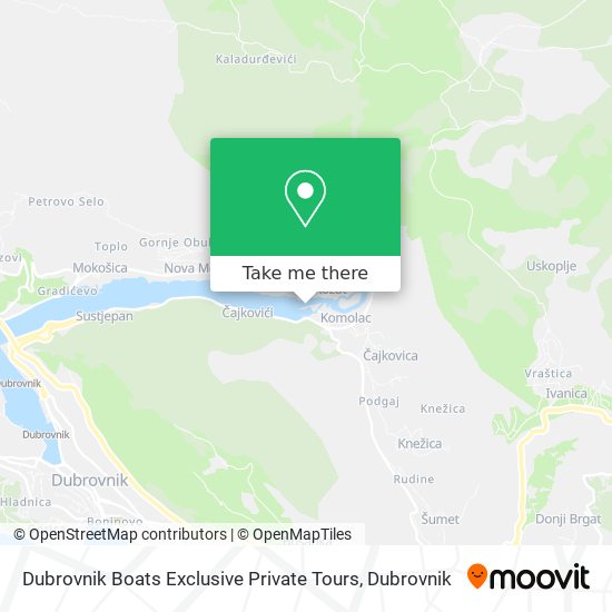 Dubrovnik Boats Exclusive Private Tours map