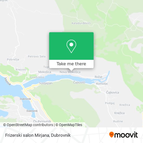 Frizerski salon Mirjana map