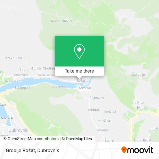 Groblje Rožat map