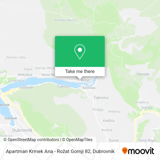Apartman Krmek Ana - Rožat Gornji 82 map