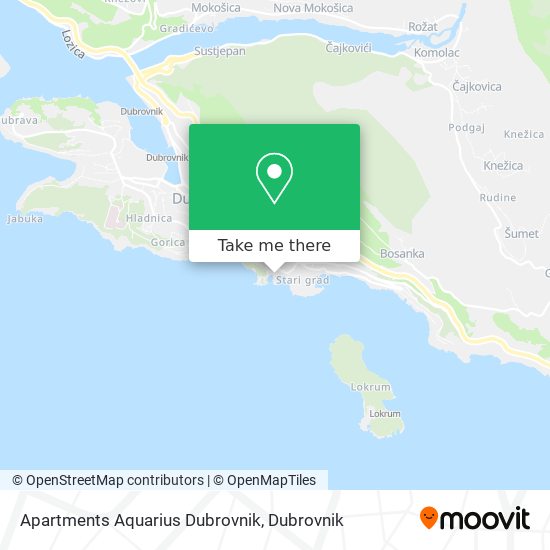 Apartments Aquarius Dubrovnik map