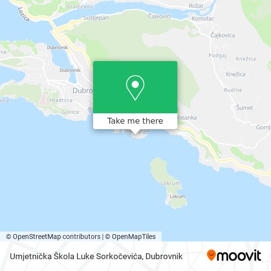 Umjetnička Škola Luke Sorkočevića map