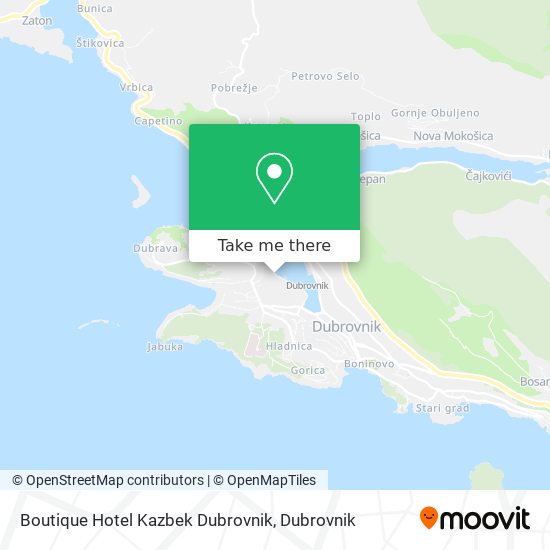 Boutique Hotel Kazbek Dubrovnik map