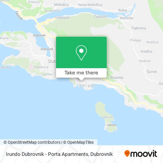 Irundo Dubrovnik - Porta Apartments map