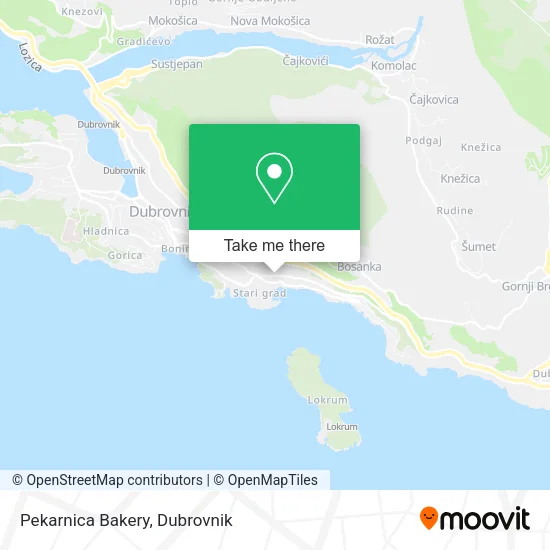 Pekarnica Bakery map