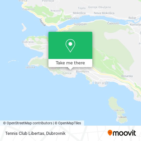 Tennis Club Libertas map