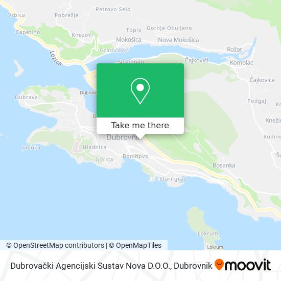 Dubrovački Agencijski Sustav Nova D.O.O. map