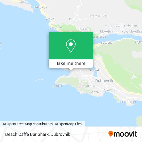 Beach Caffe Bar Shark map