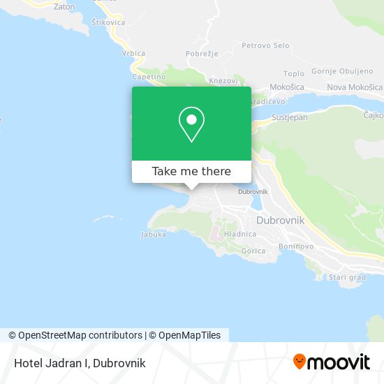 Hotel Jadran I map