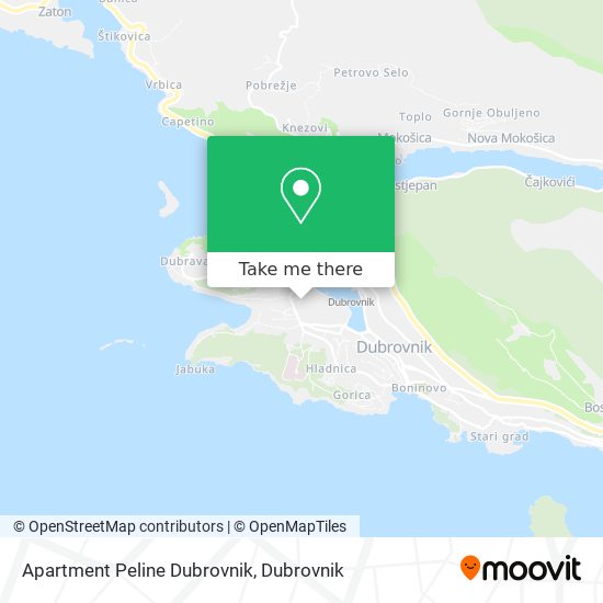 Apartment Peline Dubrovnik map