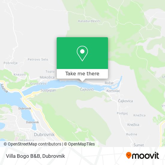 Villa Bogo B&B map