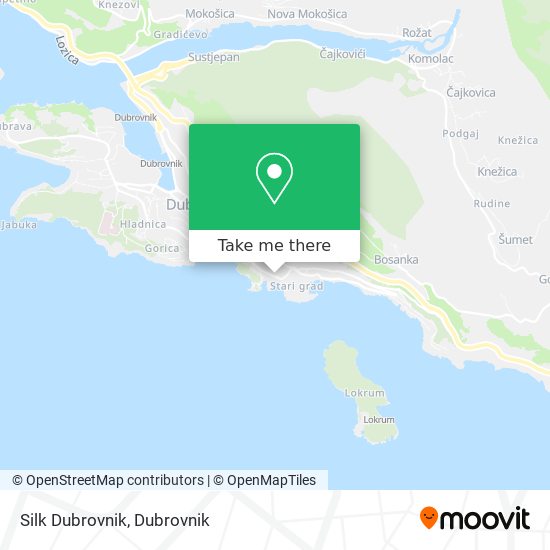 Silk Dubrovnik map