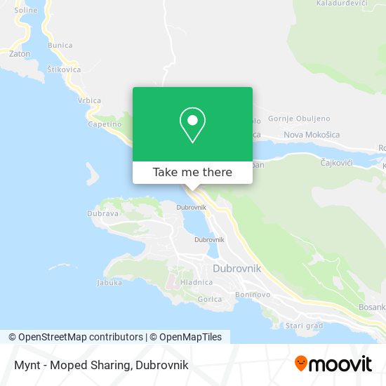 Mynt - Moped Sharing map