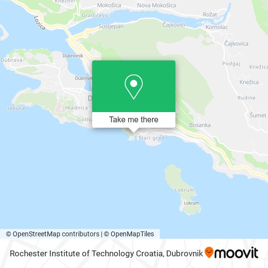 Rochester Institute of Technology Croatia map