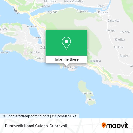Dubrovnik Local Guides map