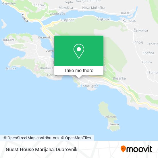 Guest House Marijana map