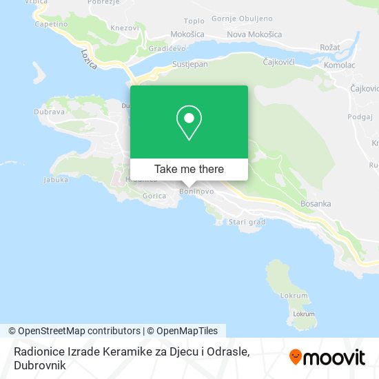 Radionice Izrade Keramike za Djecu i Odrasle map