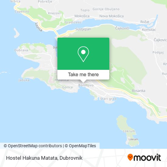 Hostel Hakuna Matata map